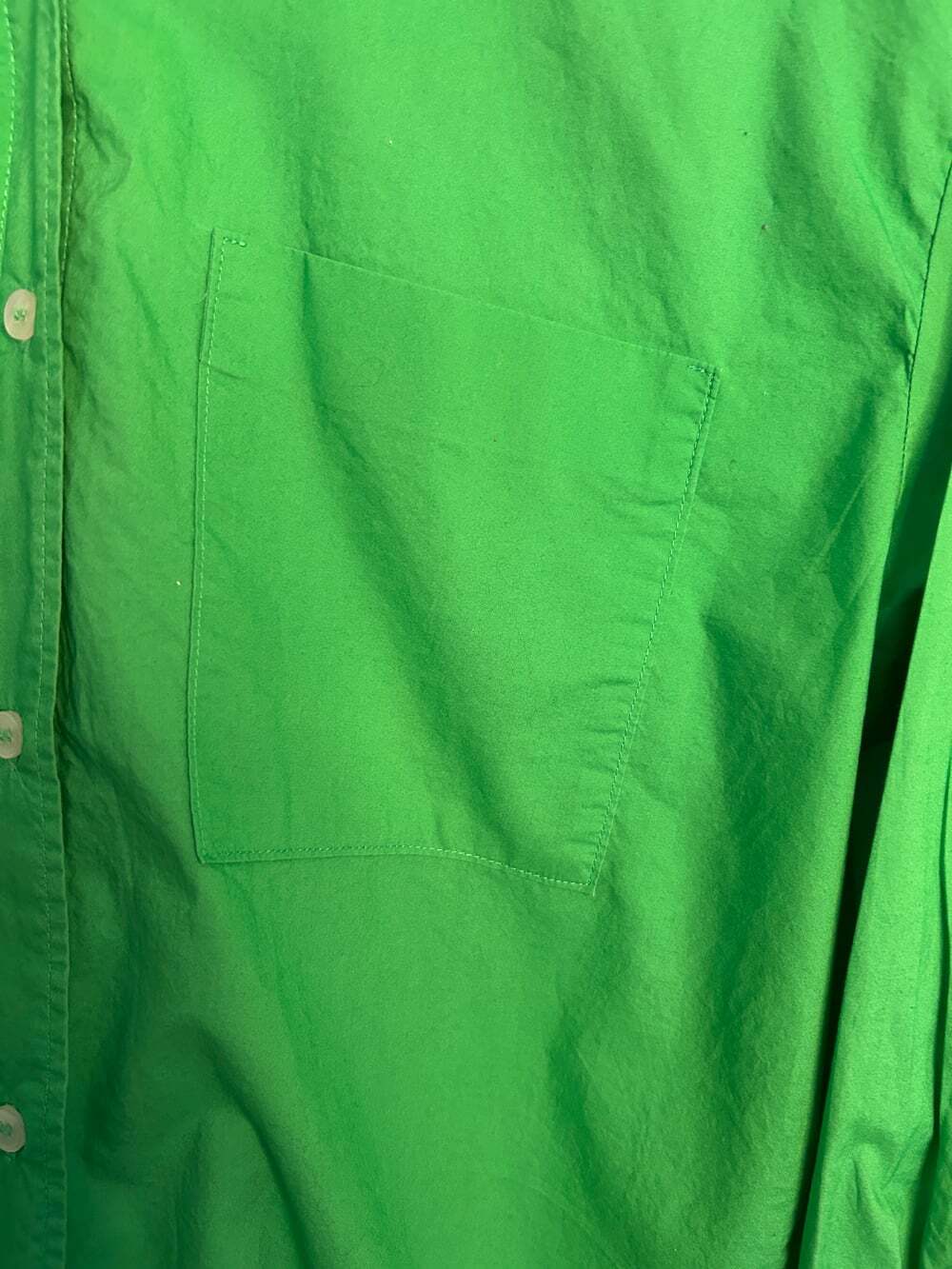 Women's Oversized Kelly Green Collared Shirt from Mango Size XS - Picture 7 of 11